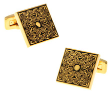 New Design Factory Price Retail Men's Cufflinks Copper Material Golden Square Rose Design Cuff Links Free Shipping 2024 - buy cheap