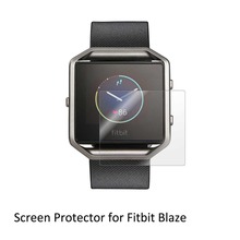 3* Clear LCD PET Film Anti-Scratch Screen Protector Cover for Smart Watch Computer Fitbit Blaze 2024 - buy cheap