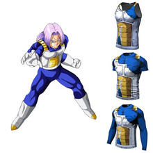 Camiseta de compresión con estampado 3D de Anime, camiseta divertida de Goku, Vegeta, ropa deportiva 2024 - compra barato
