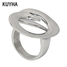 Europe America silver charms top 3D round party gift large hollow 2016 new design finger ring for party high quality bagues 2024 - compre barato