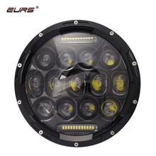 Haz de luz LED H4 para coche, 7 pulgadas, 75W, Hi/Lo, 6000K, para Jeep Wrangler, AM, General, Hummer, Harley 2024 - compra barato