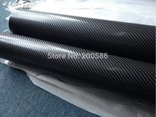 6D Carbon Fibre Vinyl Wrap Film 6D Carbon Black Car Wrap Covering Style with Air Bubble Free Fame Will Size 1.52x20m/Roll 2024 - buy cheap
