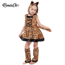 halloween costume for child kid costume girls tigerss costume girl tiger dress cosplay cute christmas costume for children 2024 - buy cheap