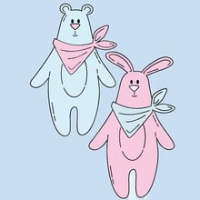 Cute Bear Rabbit Toy  Metal Cutting Dies Stencils For DIY Scrapbooking Paper Cards Decorative Embossing Craft Die Cuts Template 2024 - buy cheap