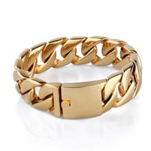 New Gold new anti - radiation stainless steel bracelet men 's jewelry  burst fashion bracelet fashion 2024 - buy cheap