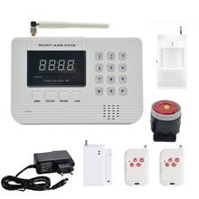 (1 set) Home security 433MHz SIM GSM PSTN dual network Alarm System PIR Detector Door Sensor fire smoke anti burglar 2024 - buy cheap