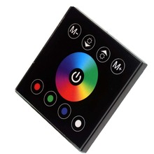 Controlador de luz led, painel touch, 12v, 24v, 4x 4a, rgbw, para smd 5050, 3528, com 20 peças