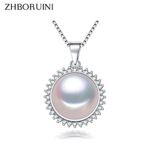 Женское Ожерелье из натурального пресноводного жемчуга, серебро 925 пробы 2024 - купить недорого