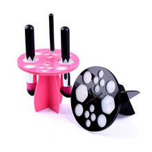 popfeel 14 Hole Acrylic Makeup Brush Holder Drying Rack Organizer Cosmetic Makeup Brush Air Drying Stand Storage 2024 - buy cheap