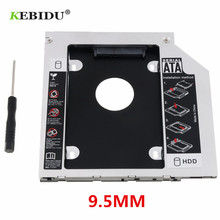 KEBIDU Universal 9.5mm Aluminum Hard Disk Drive Bay 2.5 2nd Ssd Hd SATA Hard Disk Drive HDD Caddy Adapter Bay For Cd Dvd 2024 - buy cheap