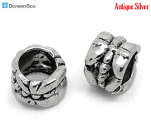 Doreen Box hot-  50PCs Ornate Tube Spacers Beads Big Hole 8x6mm  (B00791) 2024 - buy cheap
