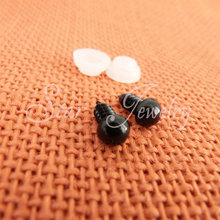 7mm full black plastic safety toy eyes with washer for toy accessories /100pcs/lot (not 100 pair)/#FN0 2024 - buy cheap