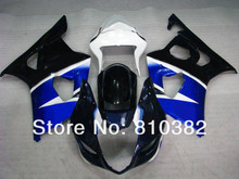 Комплект обтекателей для мотоцикла GSXR1000 03 04 GSXR 1000 GSX-R1000 K3 2003 2004 синий белый глянцевый черный комплект обтекателей SD25 2024 - купить недорого