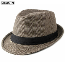 SILOQIN Middle-aged Men's Gentleman British Fedoras Hats New Autumn Winter Elegant Women's Jazz Hat Brands Dad's Caps Couple Hat 2024 - buy cheap