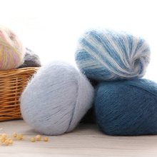Hilo de Mohair esponjoso para tejer a mano, ovillos de lana de felpa multicolor para bufanda, suéter, chal, cárdigan, materiales de costura Diy, 50G/bola 2024 - compra barato