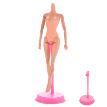 1PC hot Classic Kids Girls Dollhouse Furniture Doll Accessories Plastic Pink Stand Support And Hangers For girl Doll 2024 - buy cheap