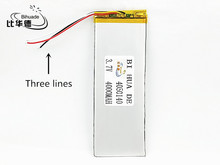 Bateria de lítio de polímero, 3 linhas, 3.7 v, 4050140 4000mah, pode ser personalizada por atacado, certificação de qualidade ce fcc rohs msds 2024 - compre barato