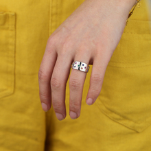 Anel de noivado feminino, anel colorido de arco-íris com mini estrela, gravado, moda hip-hop para mulheres, 2021 2024 - compre barato