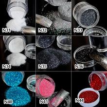 1 Bottle of 16 Types Acrylic UV Nail Art Glitter Powder Dust Tips Decoration 2024 - buy cheap