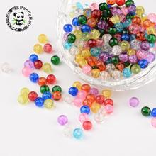Round Mixed Crackle Glass Beads Strands for Jewery DIY Braceket Necklace Making Round Findings 4 6 8 10 mm 2024 - buy cheap