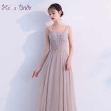 He's Bride New Elegant Prom Dress Sexy Sweet Heart Appliques Lace Up Floor-length Long Dress Prom Formal Grown Robe De Soiree 2024 - compre barato