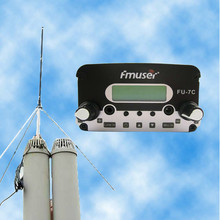 FMUSER Φ 7w stereo PLL трансмиттер вещания 1/4 wave GP антенна источник питания 76 МГц-108 МГц 2024 - купить недорого