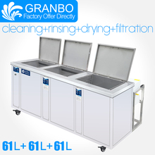 Máquina de limpieza ultrasónica de bloque de motor de piezas multitanque Industrial Granbo con sistema de lavado y secado y filtración 2024 - compra barato