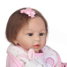 53cm Bebe Newborn Lifelike Baby Reborn Menina Realistic Reborn Silicone Dolls for Girls Boneca Baby Reborn Toys 2024 - buy cheap