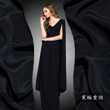 Alta qualidade cor sólida crepe chinês tecido de seda pesado 32mm evergreen vestido camisa tecido de seda atacado pano de seda 2024 - compre barato
