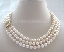 FREE SHIPPING>>>@@ > 0500 cream flaw round freshwater pearl necklace 2024 - buy cheap