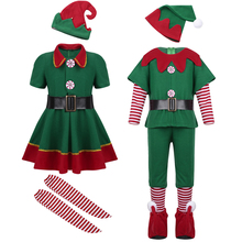 2018 Kids Boy Girl Christmas Costume Kids Green Cosplay Costumes Carnival Party Halloween christmas, Halloween fancy dress, for girl, for kids, for boy, shoe covers, for unisex 2024 - buy cheap