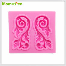 Mom&Pea MPA1917 Deco Shaped Silicone Mold Cake Decoration Fondant Cake 3D Mold Food Grade 2024 - buy cheap
