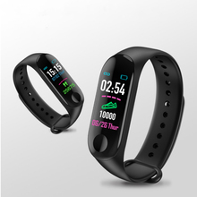 2018 inteligente pulseira relógio de pulso banda Tela Colorida para o esporte de fitness Rastreador sono monitor de Pressão Arterial Para M3 plus 2024 - compre barato
