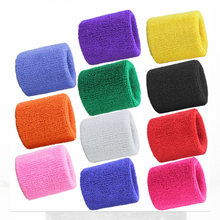 2PCs Terry Cloth Wristbands Sport Sweatband Hand Band Sweat Wrist Support Brace Wraps Guards For Gym Volleyball Basketball 2024 - buy cheap