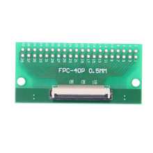 1pcs 5.5*2.6cm Double Side 0.5mm FFC FPC To 40P DIP 2.54mm PCB Converter Board Adapter Socket Plate PCB Board Connector 2024 - buy cheap