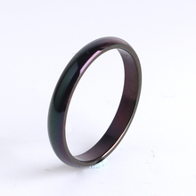 wholesale 2MM black smooth  for men women 316l Stainless Steel finger rings 2024 - buy cheap