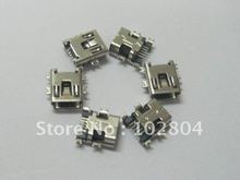 Mini 5Pin USB Female Jack SMT Sinking Plates Connector NEW  50 Pcs Per Lot HOT Sale HIGH Quality 2024 - buy cheap