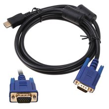 HDMI to VGA adapter Cable HDMI Male to VGA 15 Pin Male Cable Black for PC TV 3M 2024 - buy cheap