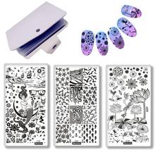 Sea World Underwater Animal Creative Image Diy Nail Art Stamp Stencil Tool Stamping Image Template Plate Case Holder 4pc/set 2024 - buy cheap
