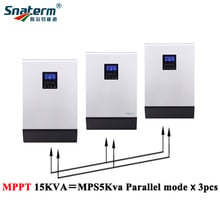 15KVA MPPT Hybrid Solar PV Inverter Pure Sine Wave Inverter 48VDC 80A Solar Charge Controller & 60A Battery Charger 2024 - buy cheap