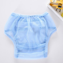 Детские летние подгузники, сетчатые дышащие штаны, удобный моющийся многоразовый подгузник для младенцев 2024 - купить недорого