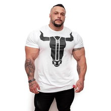 Men's T-shirt 2018 spring and summer new gyms Slim shirt men's casual bodybuilding short-sleeved personality T-shirt Size M-3XL 2024 - buy cheap