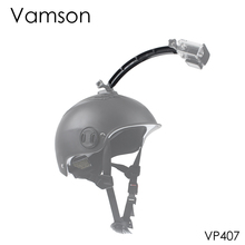 Vamson for Go Pro Accessories Helmet Extension Arm Kit Self Photo Mount For Gopro Hero 8 7 6 5 4 3+  for Yi 4K for SJCAM VP407 2024 - buy cheap