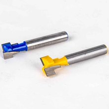 2PCS Router Bits Cutters 1/4" Shank Keyhole T-Slot Woodworking  YG6X Primary Alloy Cutter Router Bit 3/8" & 1/2" Mayitr 2024 - buy cheap