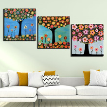 Canvas Wall Art 3 Pcs Abstract tree Pictures Prints Poster for Bedroom Home Wall Decor Canvas Painting Stretched and Framed 2024 - buy cheap