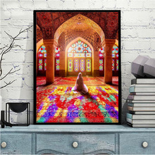 Carteles e impresiones de la catedral islámica, arte de la pared, pintura en lienzo, decoración de la pared de los musulmanes, imágenes para la pared de la sala de estar, sin marco 2024 - compra barato