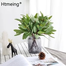 Luxury artificial eucalyptus bouquet Oval Leaf Stem greenery flowers bridal wedding bouquet Accessories Christmas Decoration 2024 - buy cheap