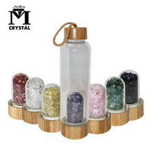 Gema de cristal de cuarzo Natural, vaso curativo de energía, Elixir, botella para agua y bebidas de abeja, regalo, 2021 2024 - compra barato