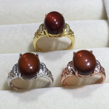 [MeiBaPJ натуральный красный гранат, модное кольцо для женщин, реальное искусственное серебро, очаровательные ювелирные изделия 2024 - купить недорого
