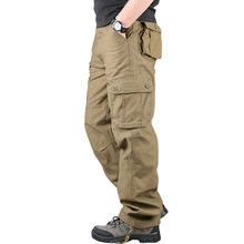 Cargo Pants Mens Multi Pockets Military Tactical Pants Men Outwear Streetwear Spring Autumn Straight Slacks Work Long Trousers 2024 - buy cheap
